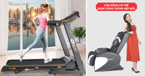 Máy chạy bộ và ghế massage - cặp đôi thiết bị chăm sóc sức khỏe nhất định phải sở hữu để sống khỏe mạnh và trường thọ hơn
