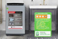 Máy giặt cửa trên 7.5 Kg Sharp ES-Y75HV giá chỉ 3,7 triệu đồng mà giặt sạch tối ưu, thiết kế bền bỉ