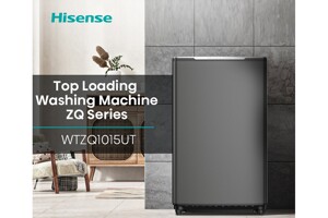 Máy giặt Hisense 10.5 Kg WTZQ1015UT có chế độ giặt AI hiện đại giá chỉ 4,75 triệu đồng