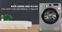 Máy giặt Samsung Inverter 9.5 kg WW95J42G0BX/SV giặt sạch hơn với nước nóng