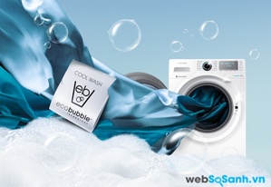 Máy giặt Samsung WF1752WQR giặt sạch nhẹ nhàng với công nghệ giặt bong bóng