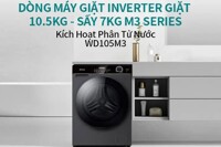 Máy giặt sấy Hisense WD105M3 đời mới, trang bị nhiều công nghệ hiện đại