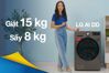 Máy giặt sấy LG Inverter 15/8 Kg F2515RTGB - đa năng nhưng rẻ