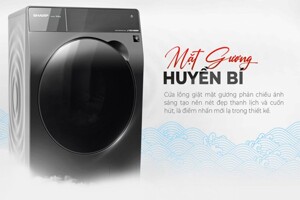 Máy giặt sấy Sharp Inverter 10.5 Kg ES-FKD1054PV-S đời cũ nhưng toàn trang bị "xịn", siêu tiết kiệm điện