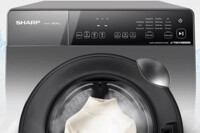 Máy giặt Sharp lồng ngang Inverter 12.5 kg ES-FK1252PV-S đời cũ nhưng rất "ngon - bổ  - rẻ"