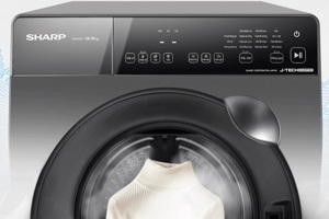 Máy giặt Sharp lồng ngang Inverter 12.5 kg ES-FK1252PV-S đời cũ nhưng rất "ngon - bổ  - rẻ"