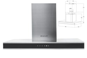 Máy hút mùi áp tường Brandt AD1200X hội tụ đầy đủ những tính năng hiện đại