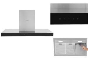 Máy hút mùi Bosch DWBM98G50B mang lại không gian thoáng đãng cho gian bếp
