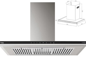 Máy hút mùi Canzy CZ-TS900SS thiết kế nổi bật, công suất mạnh mẽ