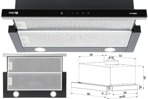 Máy hút mùi Fandi FD-70MSB hút sạch mọi mùi, khói dầu chỉ trong nháy mắt