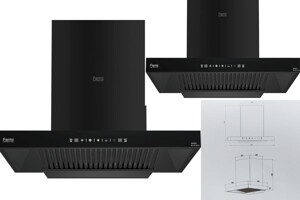 Máy hút mùi Fermi SH-003 công suất lớn, vận hành êm ái, bảo hành chính hãng