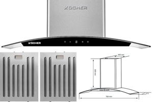 Máy hút mùi Kocher K-228Pro hòa quyện giữa sức mạnh và tinh tế