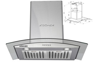 Máy hút mùi Kocher K-8870Pro tinh hoa công nghệ trong không gian bếp hiện đại