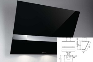 Máy hút mùi Malloca Kite Black-K200B với thiết kế áp tường ấn tượng