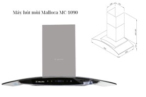 Máy hút mùi Malloca MC-1090 thiết kế ấn tượng, nhiều tính năng và tiện ích