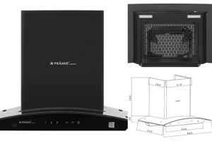 Máy hút mùi Pramie AC23-700 đường cong quyến rũ, hiệu năng vượt trội