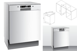 Máy rửa bát âm tủ Malloca WQP12-J7309E kết hợp hoàn hảo giữa tiện nghi và thẩm mỹ