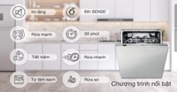 Máy rửa bát âm tủ Whirlpool 13 bộ WIO 3T133P có ưu điểm gì nổi bật?
