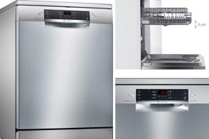 Máy rửa bát Bosch SMS46MI07E Serie 4 thiết kế sang trọng, vận hành êm ái