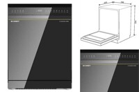 Máy rửa bát Canzy CZ-DGA15EU JUMBO 15 bộ sạch bong, sáng bóng, tiết kiệm thời gian tối đa