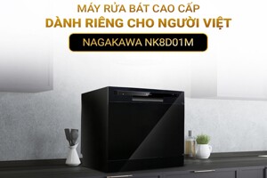 Máy rửa bát để bàn Nagakawa NK8D01M dành cho người bận rộn