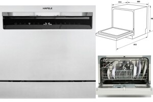 Máy rửa bát Hafele 6 bộ HDW-T50C 539.20.640 trợ thủ đắc lực cho gian bếp