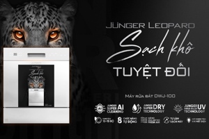 Máy rửa bát Junger Leopard DWJ-100 "Chiến binh" diệt khuẩn, đánh bay dầu mỡ