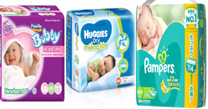 Nên dùng miếng lót sơ sinh hay tã giấy phù hợp với làn da của bé