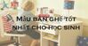 Những mẫu bàn ghế học sinh đạt chuẩn của Bộ Y tế, hỗ trợ phát triển cho bé
