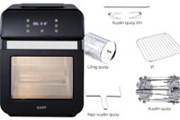 Nồi chiên không dầu Kaff KF-AFE1312L, 12L mang đến nhiều tiện ích cho người dùng