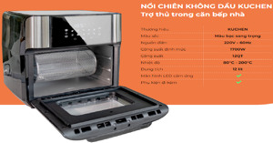 Nồi chiên không dầu Kuchen KU PCB 1118 bao nhiêu tiền? Dùng tốt không?