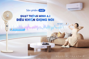 Quạt đối lưu Masuto Smart Air - Điều khiển bằng giọng nói, tiện lợi cho mọi nhà