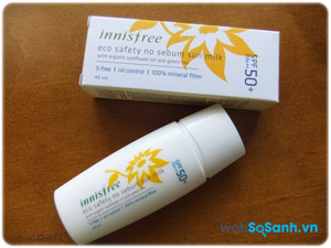 Review 4 loại kem chống nắng an toàn trong tầm giá 300.000 VNĐ của hãng INNISFREE