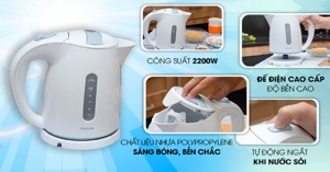 Review ấm siêu tốc Philips HD4646: Thiết kế, chất liệu, tính năng, giá thành