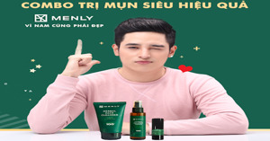Review chi tiết bộ sản phẩm trị mụn Menly dành cho nam giới