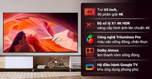 Review chi tiết Google Tivi Sony 4K 65 inch KD-65X80L