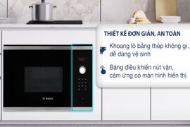 Review chi tiết lò vi sóng Serie 4 Bosch BFL523MS0B đánh thức tài năng bếp núc của bạn