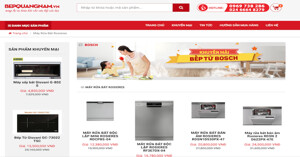 Review chi tiết máy rửa bát Rosieres RF3E7DX-04 đang bán chạy tại Bếp Quang Nam
