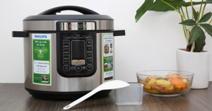 Review chi tiết về nồi áp suất điện Philips HD2137/65