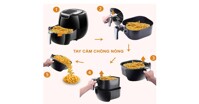 Review chi tiết về nồi chiên không dầu Mishio MK-165