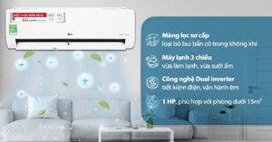Review điều hòa LG 9000BTU 2 chiều inverter B10END1 model 2022