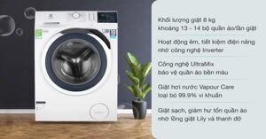 Review máy giặt Electrolux 8kg EWF8024BDWA