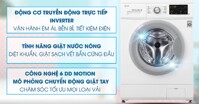 Review máy giặt LG 8kg FM1208N6W động cơ truyền động trực tiếp
