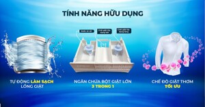 Review máy giặt Sharp lồng đứng 7.2 kg ES-V72PV-H