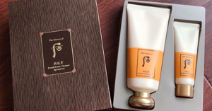 Review sữa rửa mặt Whoo vàng – chuyên gia chống lão hoá