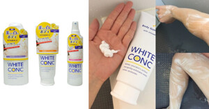Review trọn bộ sản phẩm trắng da White Conc của Nhật