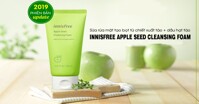 Review về sữa rửa mặt Innisfree táo đang hot hiện nay