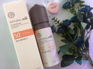 Review Xịt chống nắng The Face Shop Natural Sun Eco Ice Air Puff Sun SPF50