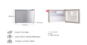 Sai lầm thường mắc phải khi mua tủ lạnh mini Electrolux EUM0500SB