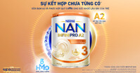 Sản phẩm dinh dưỡng công thức NAN INFINIPRO A2 3 chính thức mở rộng phân phối toàn quốc